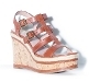 WOMEN’S VINCE CAMUTO SERAFINA, CANYON BROWN COMBO WEDGES