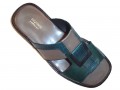 Davinci Men's Dressy/Casual Italian Leather Sandals 286 Available Black And Green