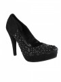 Women's Italian Albano High Heel Dressy Suede Shoes With Stud very Ellegant Unique  Design For Davinci Italy 461