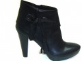 Women's  Leather Italian Designer Ankle  Boot Black  1056 Seller