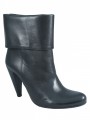 Women's  Davinci Italian Leather Dressy Ankle Boots With Flap To Role up Low heel 829