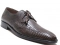 Men's Lizard Lace Up Shoes 3020 Black and Brown By Mezlan