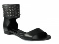 Albano Women's Italian dressy Ankle Strap Sandal 9929 Black