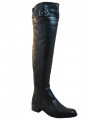 Women's Davinci Over The Knee Italian Leather  boots Imolia Black 