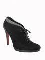 Women's Italian Dressy Mid heel  black Suede 842 By Albano