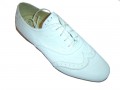 Men's Davinci  Sneakers Italian Lace Up White By frenceseoni 0404