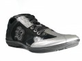Men's Dressy Leather Silver/Black Italian Sneakers By Bagatto1311