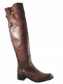 Women's Italian Leather Over the Knee Flat Boots 668218 By Le Pepe