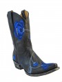  Women's Old Gringo Cowboy Boots L427 40 Marsha Black Blue 
