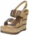 Two Lips Women's Buzz Wedge Sandal,Natural 