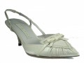 Women's Low Heel Closed Toe Leathe sandals By Pura Lopez Spanish Designer 343 available L.pink And Off White