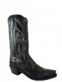  Men's Cowboy boots Lucchese 1883 N8133.54 Black Lizard Pointy Toe
