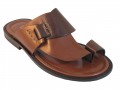 Men's Davinci Italian Leather Push Toe Sandals 1099 Available in Black and Brown