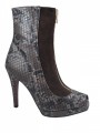 Women's Ankle Italian Peep Toe python boot 875 By Albano Italian designer