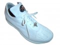 Men's Italian  Sneakers   White leather, Alligator Hornback tip 8900 By Mauri