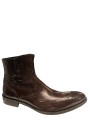 Men's Italian ankle wingtip boot by Redwood 6919 , avaliable in Brown and Black/gray