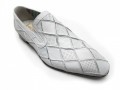 Men's Italian Leather Slip On Carlos Ventura Dressy Shoes1676 Available Black And White