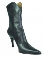 Women's  Dressy Italian Leather Ankle Boots Black 1951