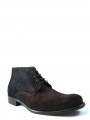 Men's Davinci  Italian Lace Up Ankle Boot Brown Brushed Suede 1020
