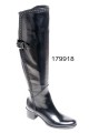 Italian Boots black  over the knee Boots by Le Pepe